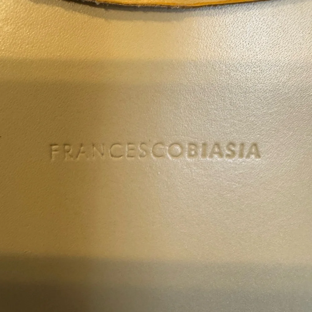 PRICE FIRM Francesco Biasia Chic Cream Leather Shoulder Bag - Picture 11 of 11